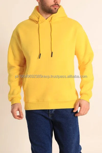Sweat-shirts et pulls à capuche longs à capuche noirs personnalisés de haute qualité pour hommes, jaune, vert, rose, violet, orange - Product Image 2