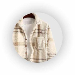 Vente chaude Vestes Sherpa Dernière conception classique Respirant Standard Plus Size Vestes pour hommes Vestes Sherpa de protection chaudes - Product Image 5