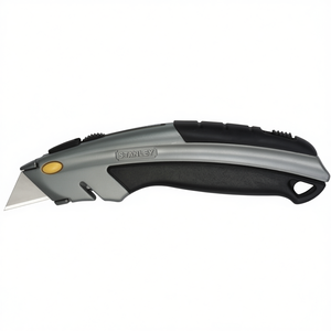 Cuchillo retráctil profesional STANLEY con hoja de cambio rápido de 180 mm, empaquetado en SB - Product Image 3