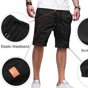 Pantalones cortos transpirables de verano para hombre al por mayor, pantalones deportivos informales de Color sólido para hombre, pantalones holgados de moda de cinco puntos para correr - Product Image 3