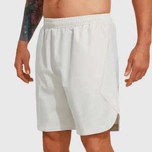 Ropa deportiva con logotipo personalizable para hombre, ropa deportiva para entrenamiento físico, pantalones cortos de punto de secado rápido, bolsillos para correr, envío DDP - Product Image 2