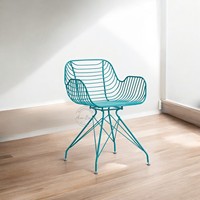 Açık Hava Yemekleri İçin Modern Tasarımlı Şık Metal Çerçeveli, Rahat ve Taşınabilir Metal Restoran Sandalyeleri