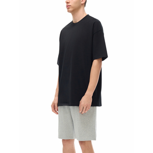T-shirt surdimensionné en coton épais 250 GSM pour homme - Couleur unie, coupe ample, prêt pour l'impression sérigraphique - Product Image 4