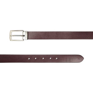 Cinturón de Cuero Marrón Sólido para Hombre al por Mayor, Hebilla Clásica de Una Sola Punta, Cinturón Formal Personalizado con Marca, OEM - Product Image 4