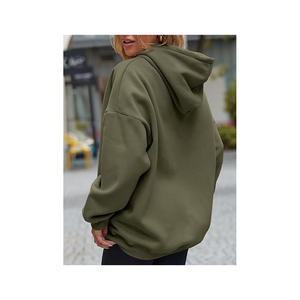 Sweat à capuche mode épais col rond sweat en coton super doux non polaire sweat à col rond - Product Image 4