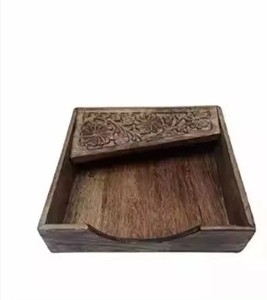 Wooden Tissue <b>Box</b> Household Paper <b>Towel</b> Storage <b>Box</b> and Home Kitchen Use Wooden Tissue <b>Box</b> at Cheap Price - Product Image 3