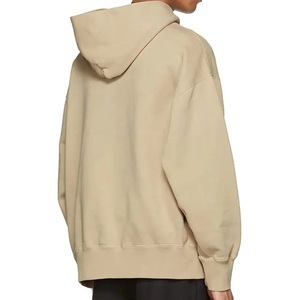 Sudaderas con capucha unisex de alta calidad, diseño de algodón pesado de gran tamaño liso hecho a medida para hombres - Product Image 4