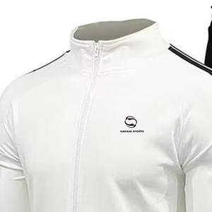 Chándal de entrenamiento de talla grande de Nueva temporada para hombre, chándal para correr con cremallera completa de poliéster 100%, chándales ecológicos - Product Image 2