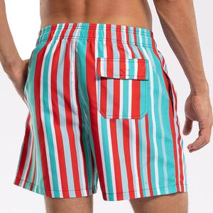 Short de bain au genou pour hommes et garçons de qualité supérieure Style extérieur décontracté avec décoration à motif solide Écologique - Product Image 3