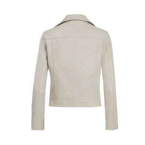 Chaqueta de piel de oveja auténtica de alta calidad con diseño personalizado para mujer, chaqueta de piel de invierno a la moda de estilo recortado para mujer - Product Image 2