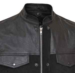 Chaqueta de cuero personalizada unisex de alta calidad con logotipo personalizado - Product Image 3