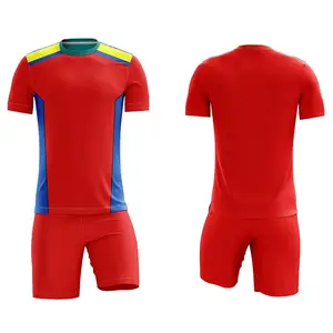 New Design Slim Fit Lightweight Fabric Soccer Football Uniforms Top Selling Custom Name & Numbers Soccer Uniforms