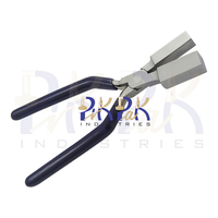 Pince à sertir carrée en acier inoxydable 160 mm avec poignées en PVC à ressort, mâchoires extra-larges 16 mm 20 mm pour sertissage de circlips et découpe de bijoux