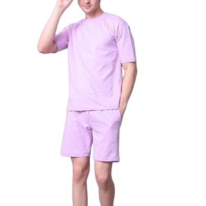 Conjunto de Camiseta y Pantalones Cortos de Algodón para Hombre, Personalizado por el Fabricante, Transpirable, Traje Deportivo de Verano de 2 Piezas - Product Image 1