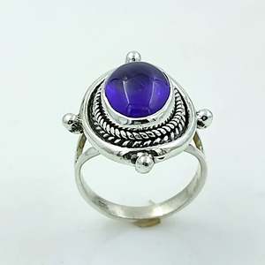 Handmade Women's Amethyst 925 Sterling Silver <b>Ring</b> Trendy Bezel Setting <b>Sizes</b> 4 to 13 US Perfect Gift - Product Image 5