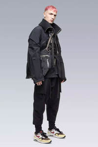 <b>Cyber</b> Jacket Men Fashion Coats Y2K Streetwear 2025 Winter Fall <b>Clothing</b> Elegant Jackets Coats - Product Image 2
