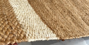 Direct From Factory Natural Color Indian 100% Jute Rug Thick Flat Woven for Home and Interiors Usages - Product Image 2