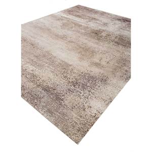 Alfombra Kavi Ivory de Lana y Seda de Bambú Anudada a Mano, Colección Afterglow, Patrón Abstracto, Forma Rectangular, para el Hogar o Pasillo, 10 mm, Eskm-04 - Product Image 2