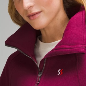 Sudaderas de Manga Larga con Media Cremallera, Ropa de Otoño con Bolsillo para Mujer, Sudadera Corta con Cierre de Cremallera, OEM 2025 - Product Image 4