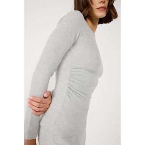 Chemise à manches longues décontractée avec logo sur le devant 100% polyester - Product Image 3