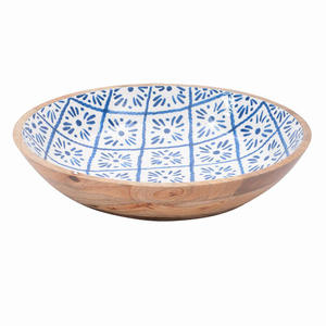 Ustensiles de cuisine Produit d'exportation Mariage Traiteur Bol de service Bol en bois naturel Table à dîner décorative Bol de serveur à dessert - Product Image 6