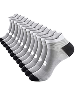 Chaussettes de course à compression anti-bactériennes à séchage rapide pour hommes et femmes, 2/4/6 paires, coupe basse, soutien de la cheville, lavables en machine, Bangladesh