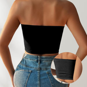 <span class=keywords><strong>Top</strong></span> a Tubo Senza Spalline in Maglia per <span class=keywords><strong>Donna</strong></span>, <span class=keywords><strong>Intimo</strong></span> Senza Cuciture Traspirante per Uso Quotidiano, Design Anti-esposizione Senza Ferretto - Product Image 4