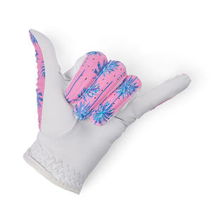 Custom Logo Perforated Cabretta Golf Gloves With Embroidery Personalized Tag Label Options And Retail Packaging - Product Image 5