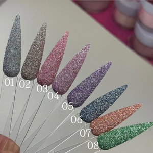 Smalto per Unghie A10jet con 8 Stili Riflettenti e Glitter Diamantati per Design di Nail Art Mozzafiato - Product Image 6