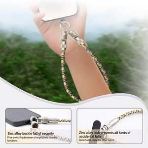 Modisches 2-in-1 Nylon & Zinklegierung Lanyard-Kabel Typ-C zu Typ-C Ladekabel Reinkupferleiter 3A Schnellladung Datenübertragung - Product Image 3