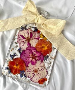 CAPTIVATING Resin Handmade Chopping Board Cutting Board With Aqua Swirl and Marble Effect Pattern <b>Used</b> in Home and Hotel - Product Image 1