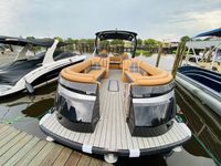 Bateau Ponton de Luxe Ecocampor 2026 en Fibre de Verre, Tritoon de Fête, à Vendre