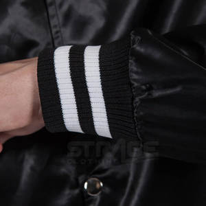 Chaqueta Varsity de Invierno con Cuello Alto y Logotipo Frontal Personalizado, Satén, Ligera, Ecológica, Nueva Llegada, Precio al por Mayor - Product Image 6