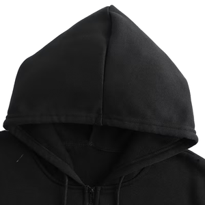 เสื้อฮู้ดซิปแบบมีซับในผ้าฟลีซผสมคอตตอน 360 GSM พิมพ์ลายแว็กซ์ ล้างสีแล้ว รุ่นปี 2026 สำหรับผู้ชาย ขายส่งและรับผลิตตามสั่ง - Product Image 3