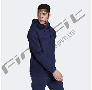 เสื้อกันหนาวมีฮู้ดแบบสวมหัวสำหรับผู้ชายเสื้อสเวตเชิ้ตแฟชั่นลำลองผ้าฝ้ายผสมสีพื้น - Product Image 3