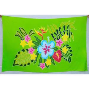 Pareos Hawaianos Pintados a Mano 100% Rayón de Alta Calidad, Ropa de Playa Personalizada al por Mayor, Cubierta para las Islas del Pacífico Asiático HPSU008-02-180 - Product Image 1
