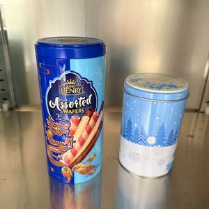 Boîte de conserve en métal gaufré personnalisable OEM de 0.23mm d'épaisseur boîte cadeau vide de qualité alimentaire bonbons chewing-gum sucre stockage-recyclable - Product Image 2