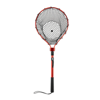 Épuisette de pêche pliable en silicone, maille anti-accrocs, poignée en aluminium, clip de ceinture, portable, capture et relâchement pour kayak, basse, truite