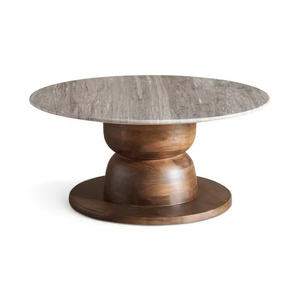 Mesa de Centro Moderna de Madera Maciza Ecológica y Duradera para Sala de Estar, Hogar o Restaurante - Product Image 1