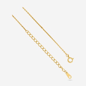 Collier en argent 92,5 plaqué or 191366, chaîne à maillons tendance religieuse avec perle et diamant, placage rhodium, pour mariage ou cadeau - Product Image 5