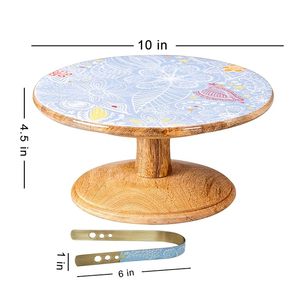 ขาตั้งเค้กไม้ทรงกลม ราคาประหยัด ทำมือ มีสินค้าในสต็อก เหมาะสำหรับจัดแสดงขนมในงานอีเว้นท์และใช้ในบ้าน ดูหรูหรา - Product Image 6