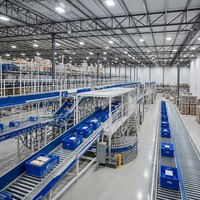 Centre de distribution au détail, entrepôt préfabriqué en structure métallique, bâtiment métallique, logistique