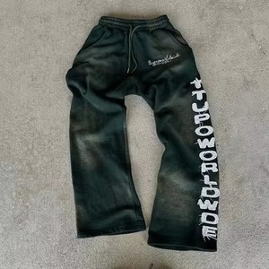 Vente en gros OEM Mid Winter Flat Front Custom Jogger Sweatpants Fleece Breathable Cotton/Bamboo Men - Product Image 3