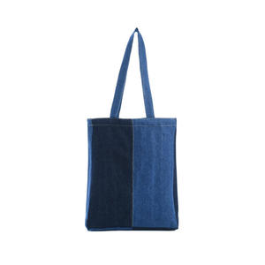 Sacs fourre-tout en denim en tissu jeans sur mesure de haute qualité Meilleure vente Sacs fourre-tout en jean de couleur unie - Product Image 1