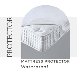 Waterproof <b>Mattress</b> Protector Terry Cotton TPU Coating <b>4</b> Corner Elastic Bands Single Double King Sizes 150x200 cm - Product Image 2