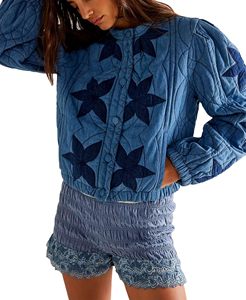 เสื้อแจ็คเก็ตพัฟเฟอร์ผู้หญิงไซส์ใหญ่ สไตล์ลำลอง สำหรับกิจกรรมกลางแจ้ง เป็นมิตรกับสิ่งแวดล้อม ระบายอากาศได้ดี กันลม พร้อมซับในผ้าฝ้าย - Product Image 1