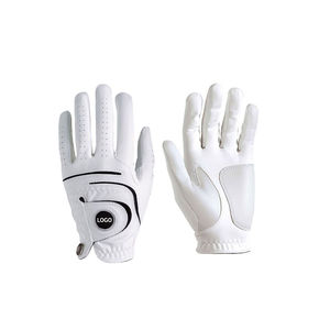 Guantes de golf de cuero genuino de alta calidad con equipo deportivo cómodo de malla de Palma de ajuste verdadero transpirable para un rendimiento refinado - Product Image 4