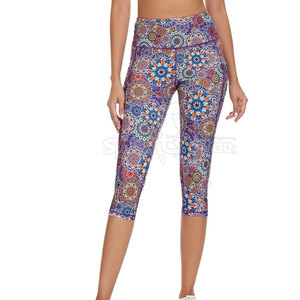Leggings Cortos de Punto Casuales Premium, Transpirables, Ecológicos, de Spandex/Poliéster, Cintura Alta, para Gimnasio, Entrenamiento, Fitness y Ropa Deportiva - Product Image 6
