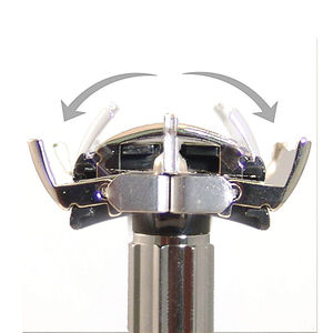 มีดโกนหนวดแบบสองคม ยี่ห้อ SUBHAN INTERNATIONAL ด้ามจับสีดำ ใบมีดสแตนเลส ปลอดภัย ใช้ซ้ำได้ เป็นมิตรกับสิ่งแวดล้อม ปรับแต่งได้ ขายดี - Product Image 4