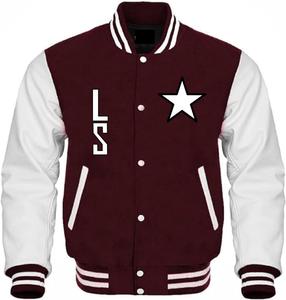 Chaqueta de cuero de lana cuerpo Varsity Letterman para los hombres de diseño personalizado chaqueta Letterman - Product Image 6